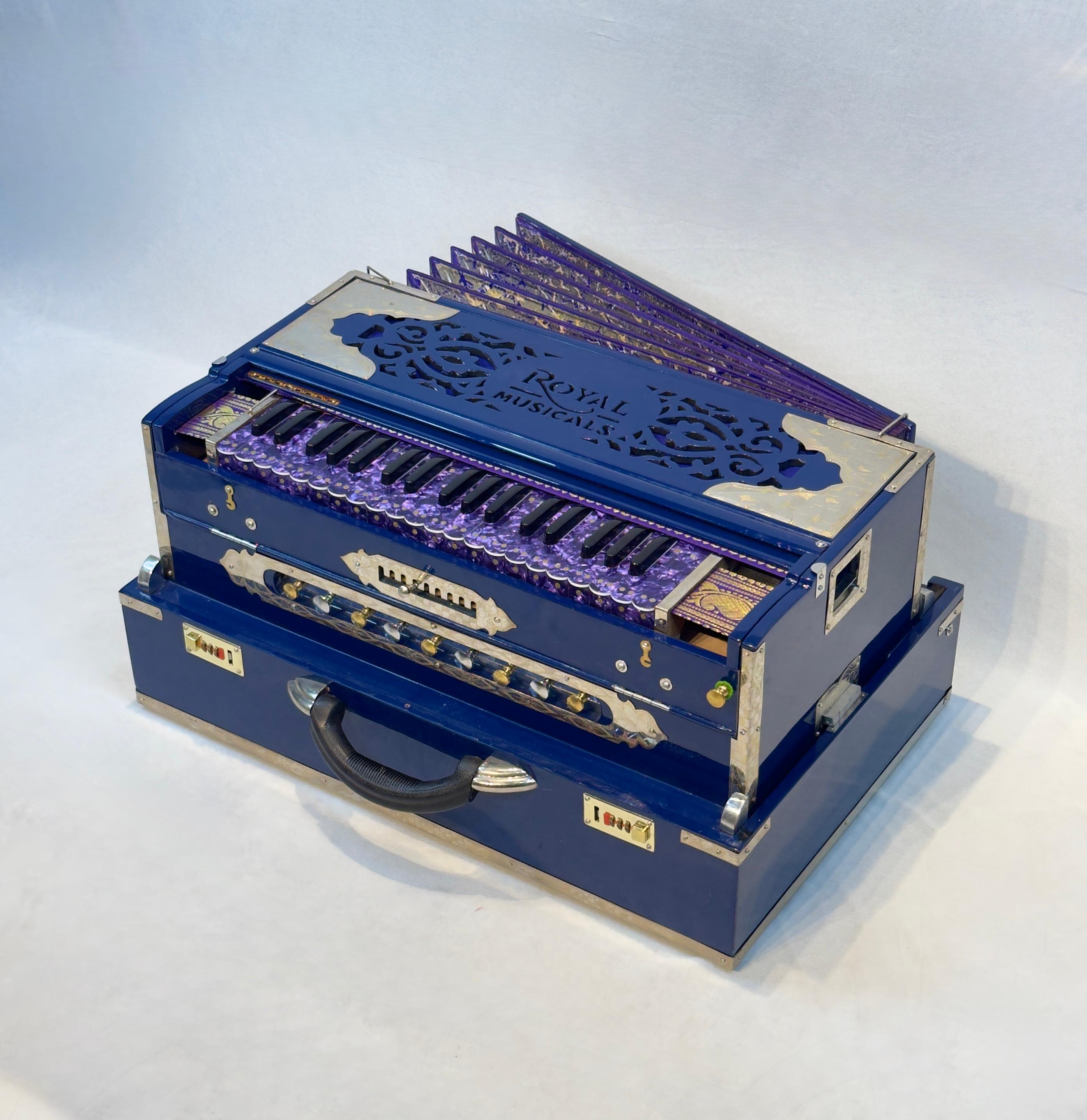 9 scale Changer 3 Line Customized Keys &amp; Name Plate Harmonium